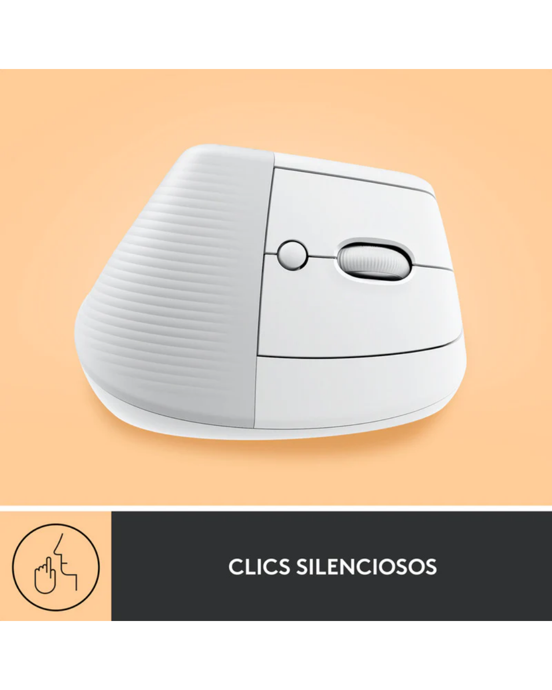 Mouse Logitech Lift Vertical Ergonómico Inalámbrico Bluetooth White