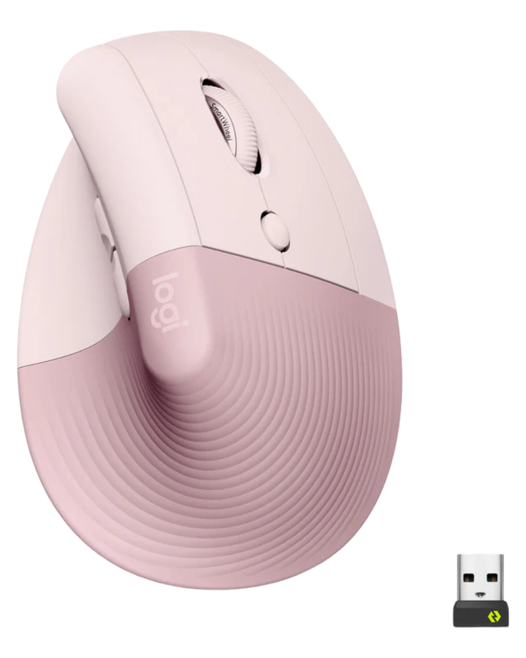 Mouse Logitech Lift Vertical Ergonómico Inalámbrico Bluetooth Pink