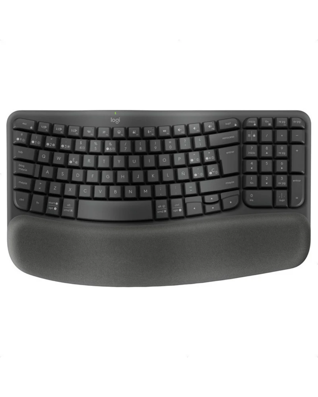 Teclado Logitech Wave Keys Ergonómico Inalámbrico Bluetooth