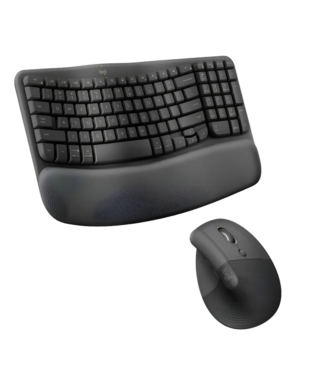Combo Logitech Wave Keys + Mouse Lift Vertical Ergonómico Inalámbrico