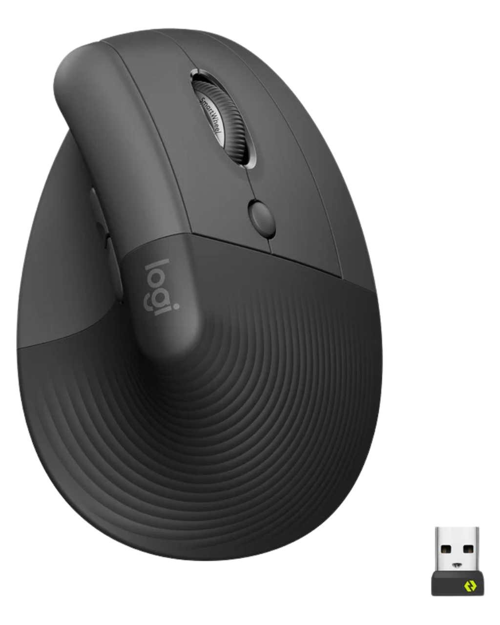 Mouse Logitech Lift Vertical Ergonómico Inalámbrico Bluetooth Grafito