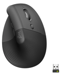 Mouse Logitech Lift Vertical Ergonómico Inalámbrico Bluetooth Grafito