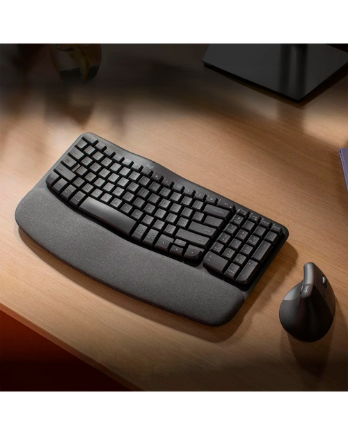 Combo Logitech Wave Keys + Mouse Lift Vertical Ergonómico Inalámbrico
