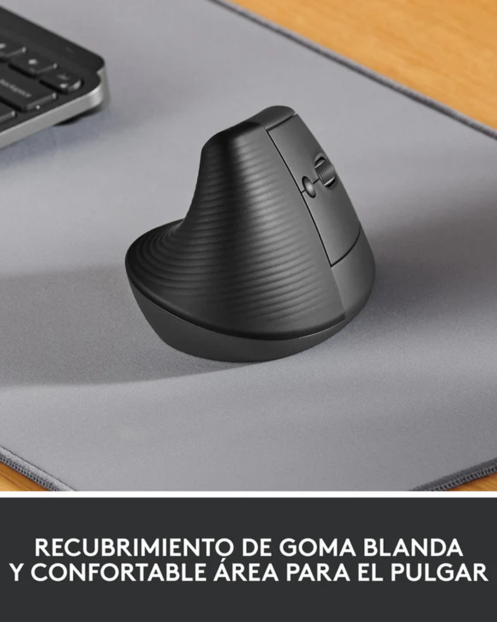 Mouse Logitech Lift Vertical Ergonómico Inalámbrico Bluetooth Grafito