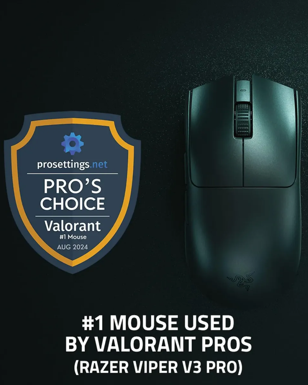 Mouse Gamer Inalámbrico Razer Viper V3 Pro Ultraligero 35K DPI 8KHz