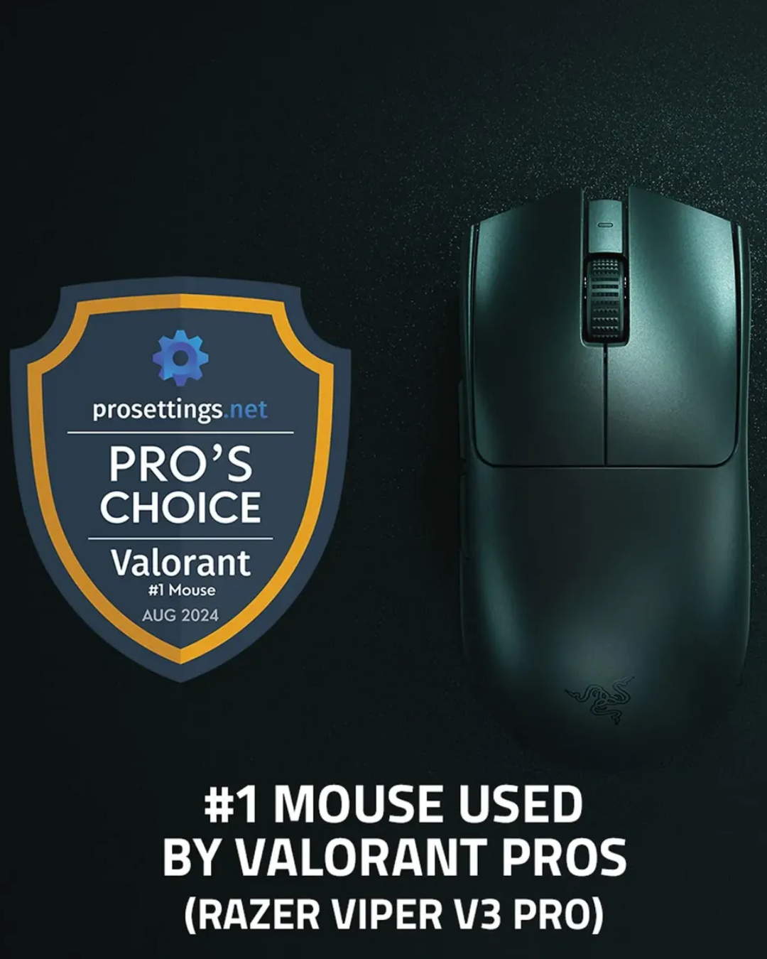 Mouse Gamer Inalámbrico Razer Viper V3 Pro Ultraligero 35K DPI 8KHz