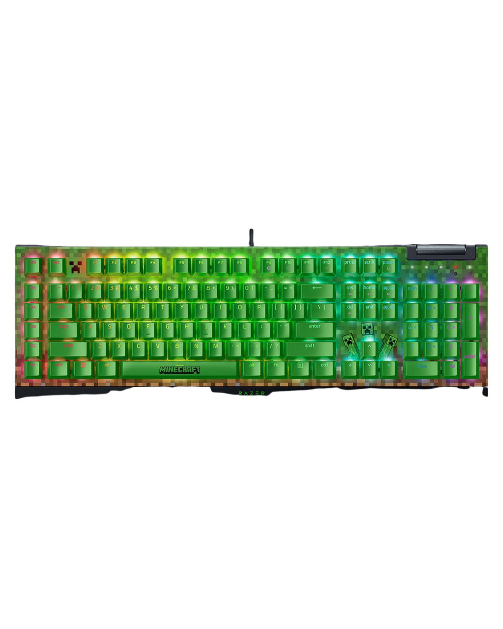 Razer BlackWidow V4 X Minecraft Edition Teclado Mecánico Gaming RGB Switch Verde