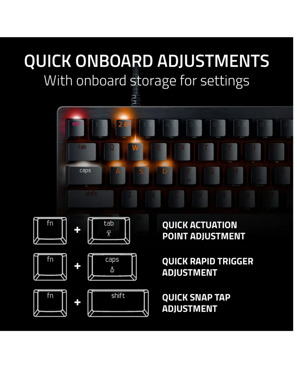 Teclado Gamer Razer Huntsman V3 Pro Mini 60% Analog Optical Esports Red Switch
