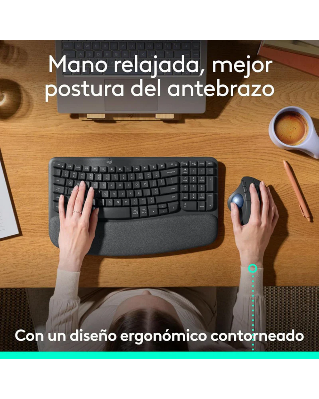 Mouse Logitech M575S Trackball Inalámbrico Bluetooth USB Ergonómico