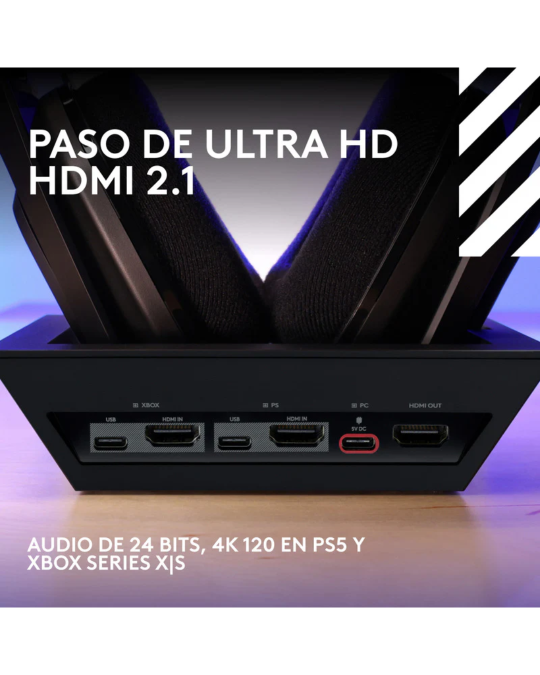 Audífonos Gamer Astro A50 X Inalámbricos HDMI 2.1 Base Station RGB