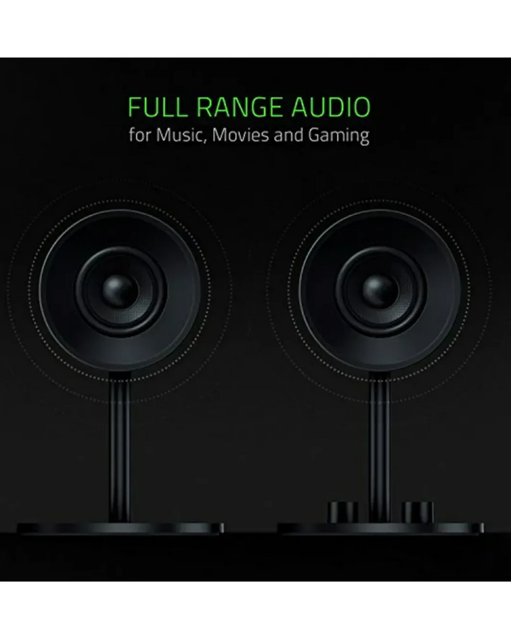 Parlantes Gamer Razer Nommo V2 X 2.0 RGB Full Range para PC