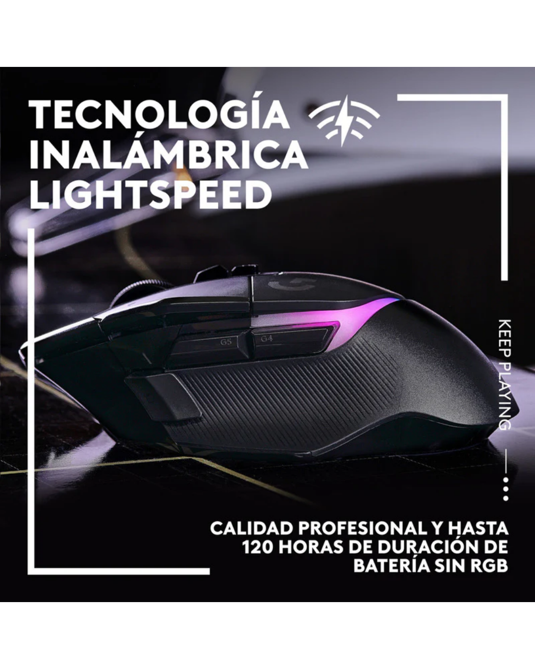 Mouse Gamer Logitech G502 X LIGHTFORCE Alto Rendimiento RGB Negro