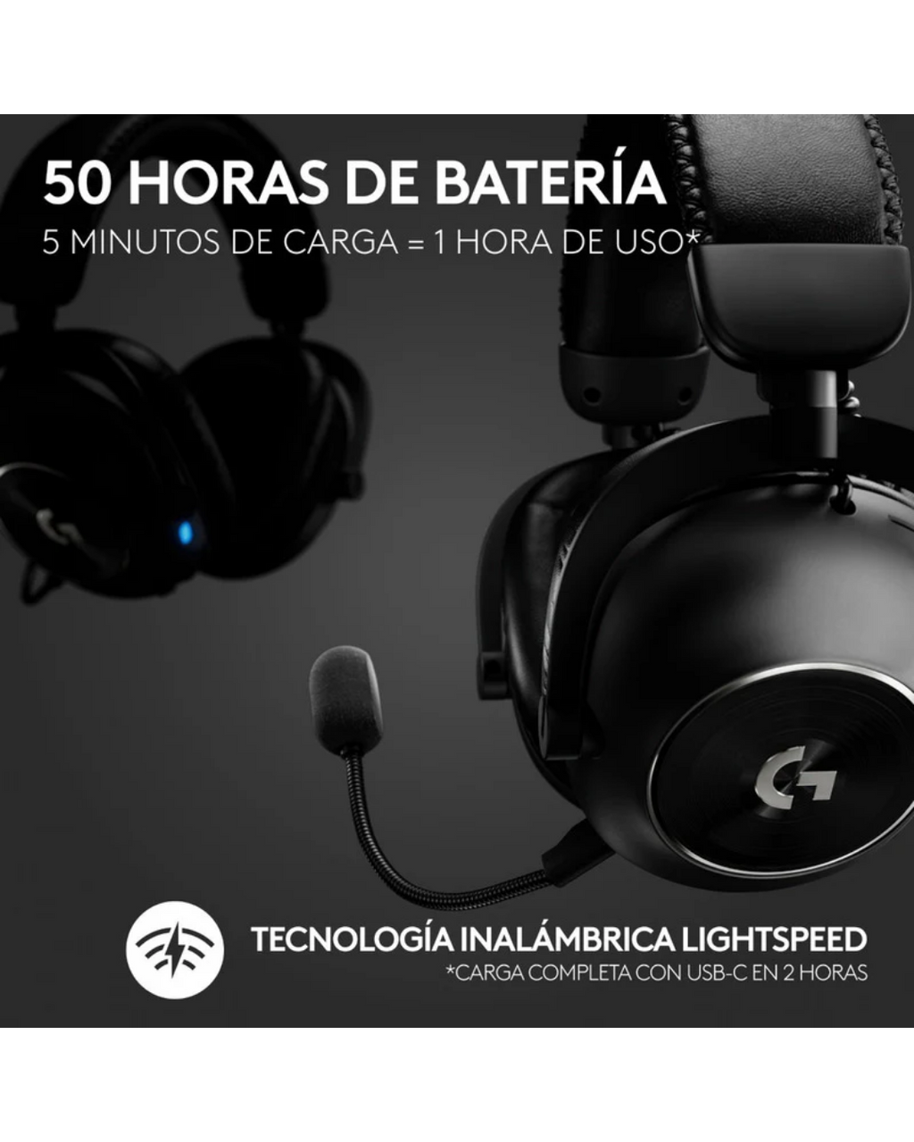Audífonos Gamer Logitech G Pro X 2 LIGHTSPEED Inalámbricos Bluetooth Negro