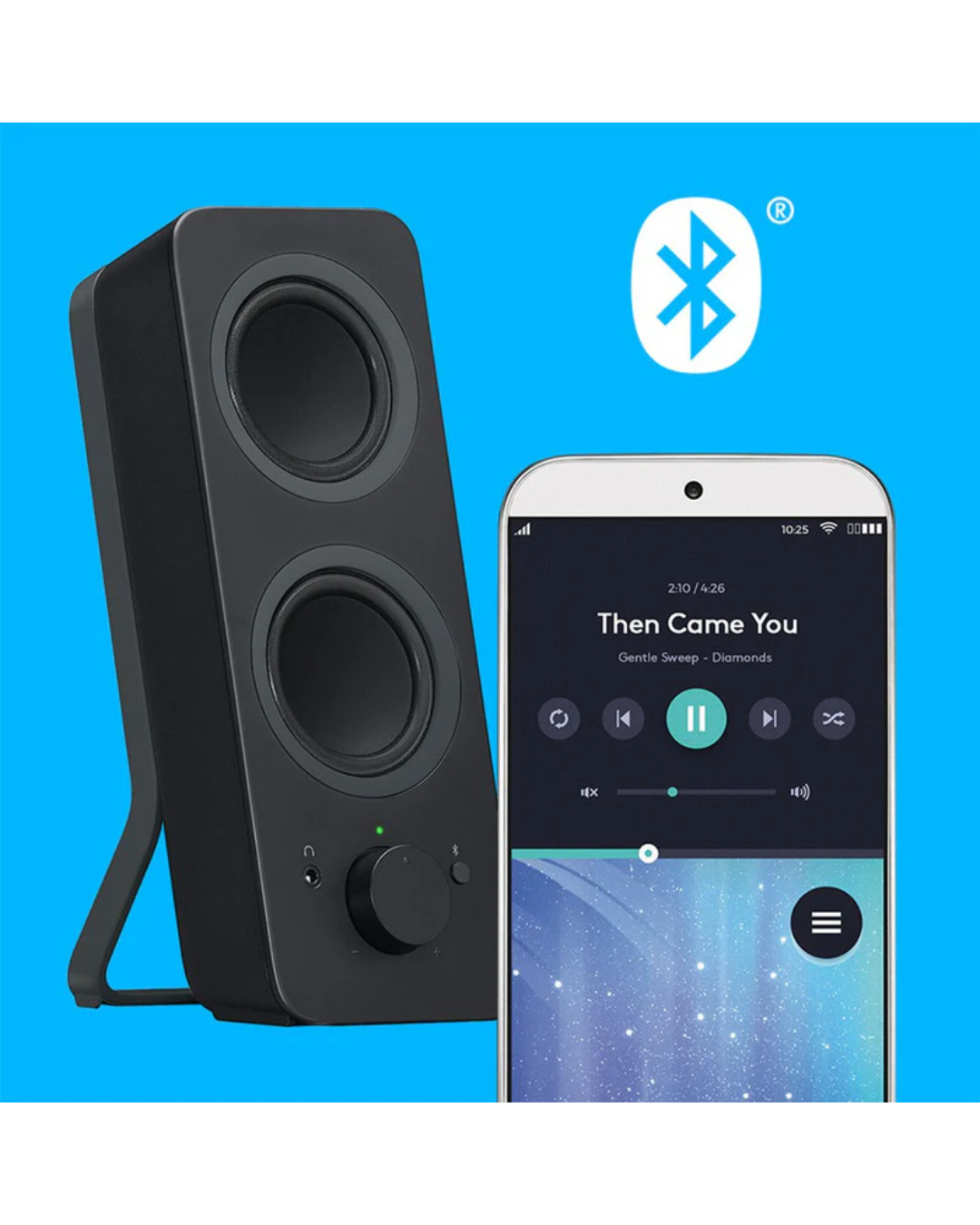 Parlantes Logitech Z207 Bluetooth 10W RMS USB 3.5mm Negro