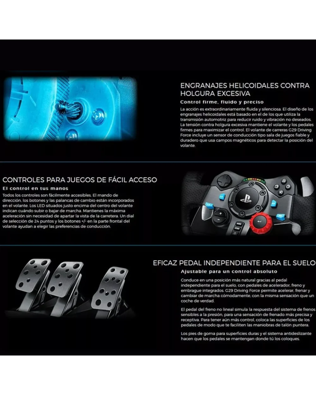 Timón Logitech G29 SE Driving Force + Shifter Bundle PS5 PS4 PC
