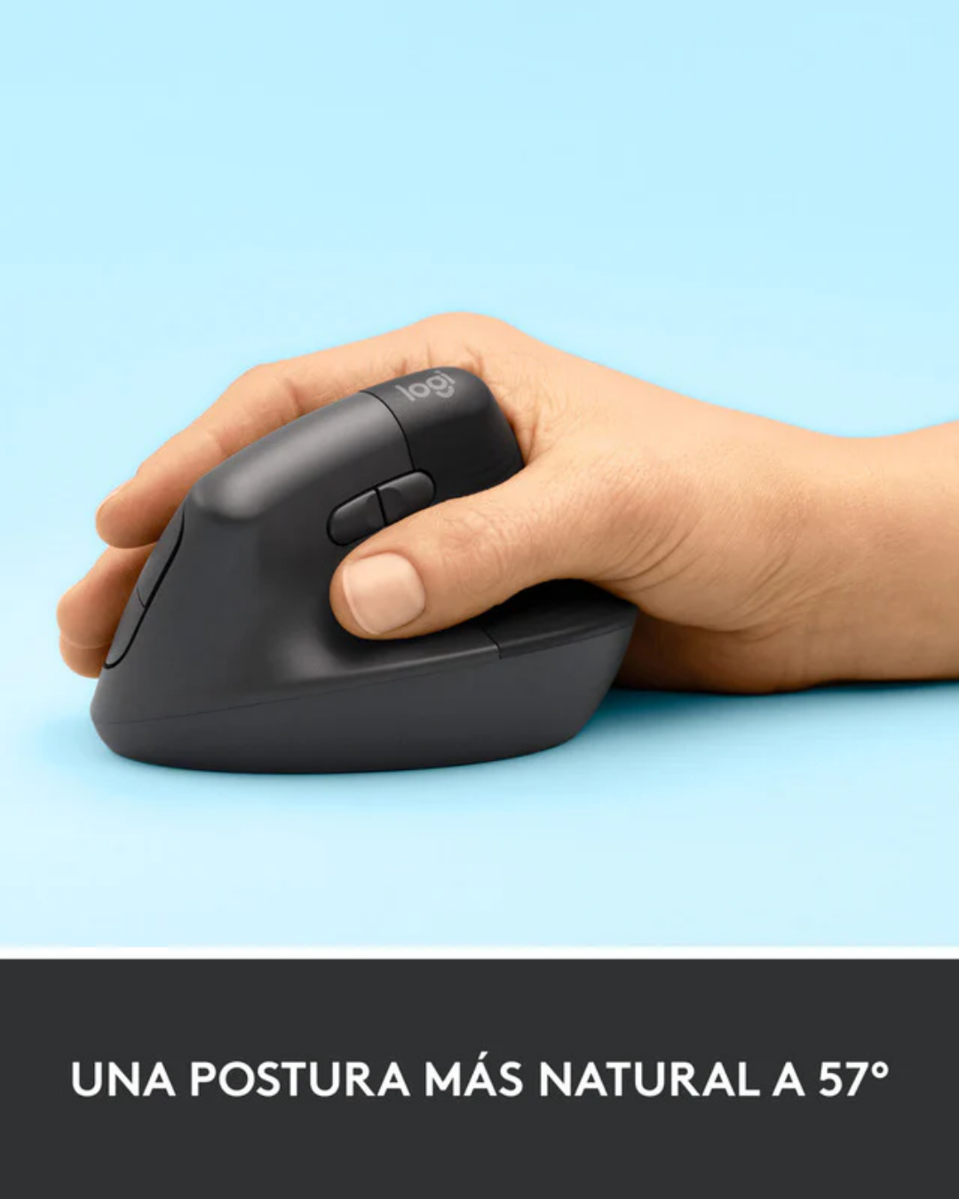 Mouse Logitech Lift Vertical Ergonómico Inalámbrico Bluetooth Grafito