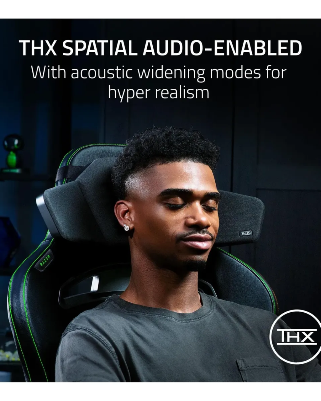 Cojín Parlante Razer Clio | Inalámbrico con Sonido THX® Spatial Audio