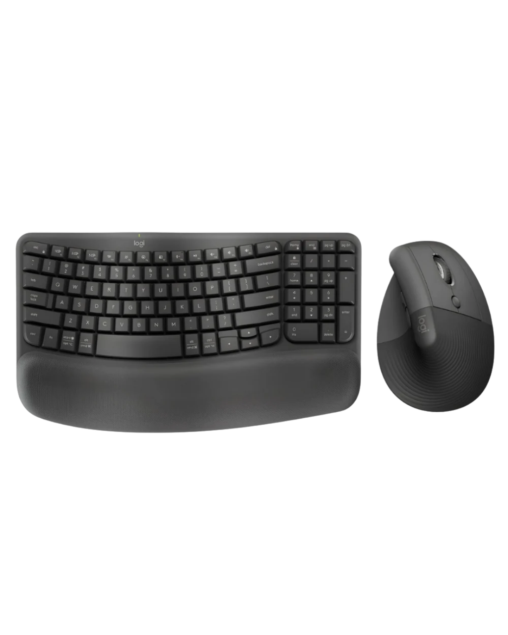 Combo Logitech Wave Keys + Mouse Lift Vertical Ergonómico Inalámbrico