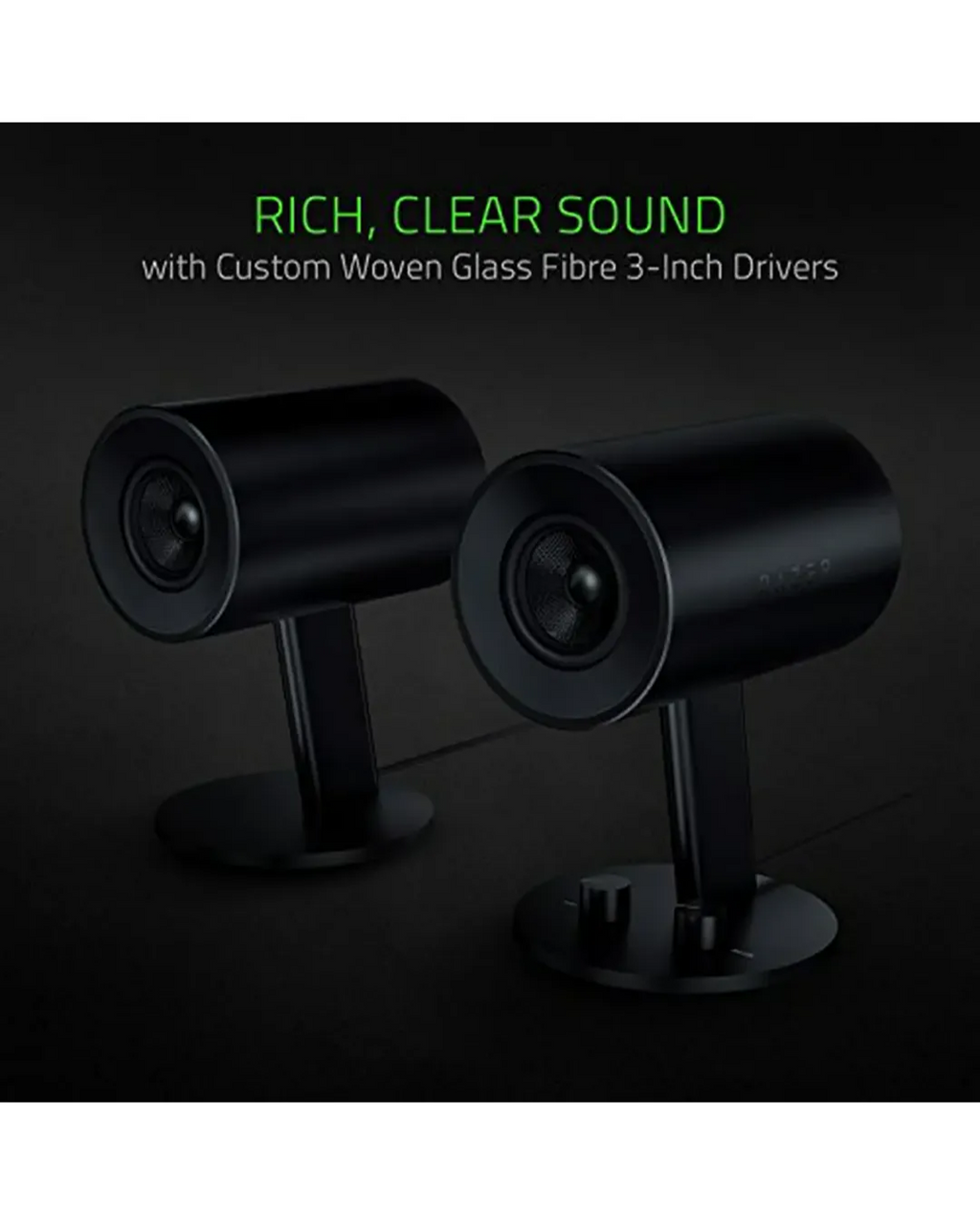 Parlantes Gamer Razer Nommo V2 X 2.0 RGB Full Range para PC