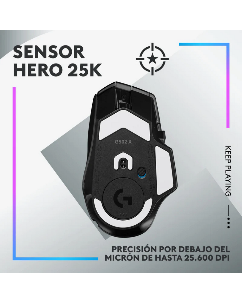 Mouse Gamer Logitech G502 X LIGHTFORCE Alto Rendimiento RGB Negro