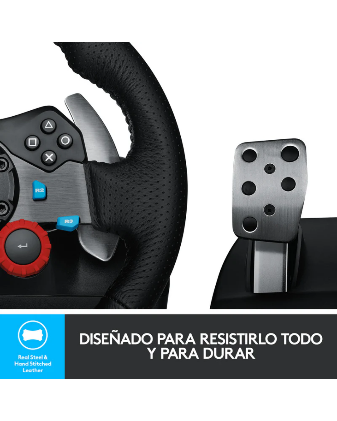 Timón Logitech G29 Driving Force para PS3 PS4 PC Negro con Pedales