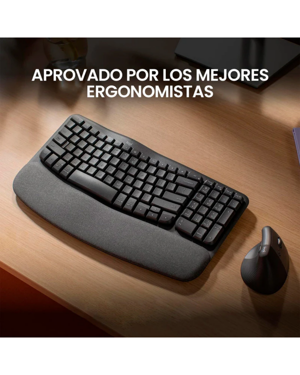 Teclado Logitech Wave Keys Ergonómico Inalámbrico Bluetooth