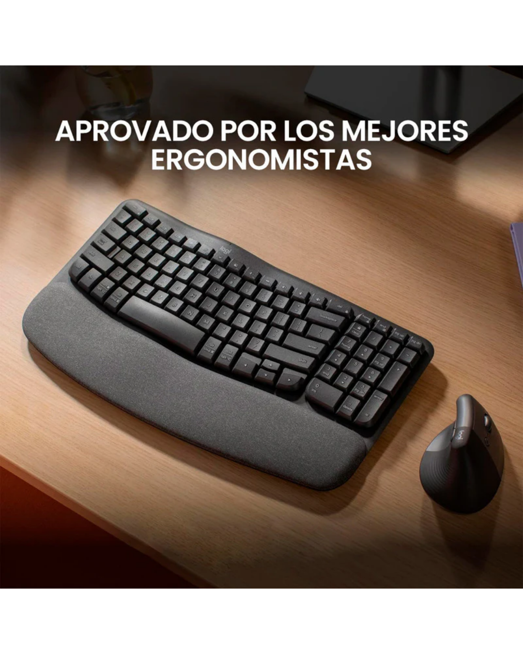 Teclado Logitech Wave Keys Ergonómico Inalámbrico Bluetooth