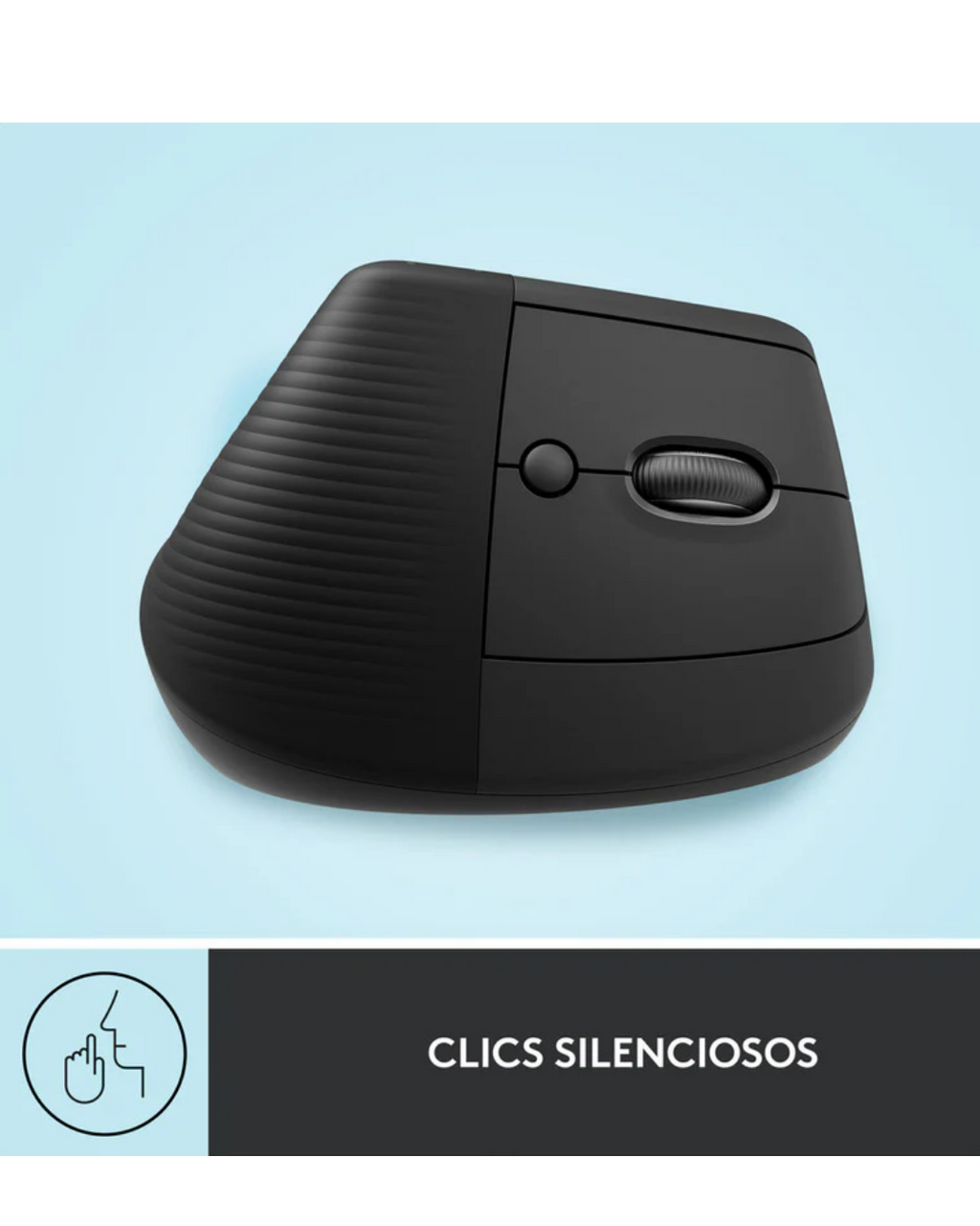 Mouse Logitech Lift Vertical Ergonómico Inalámbrico Bluetooth Grafito