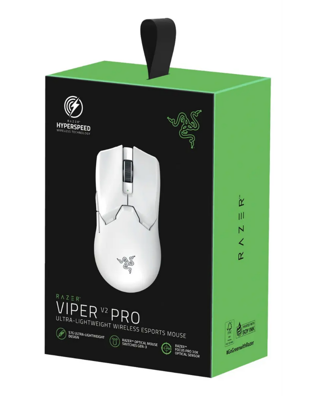 Razer Viper V2 Pro Wireless Esports Gaming Mouse Blanco – 30K DPI Sensor Focus Pro