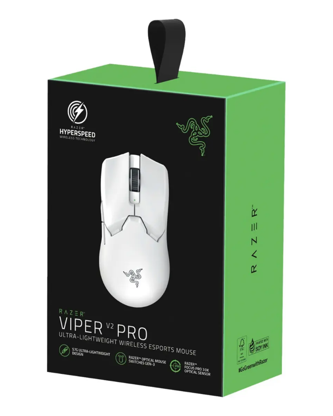 Razer Viper V2 Pro Wireless Esports Gaming Mouse Blanco – 30K DPI Sensor Focus Pro
