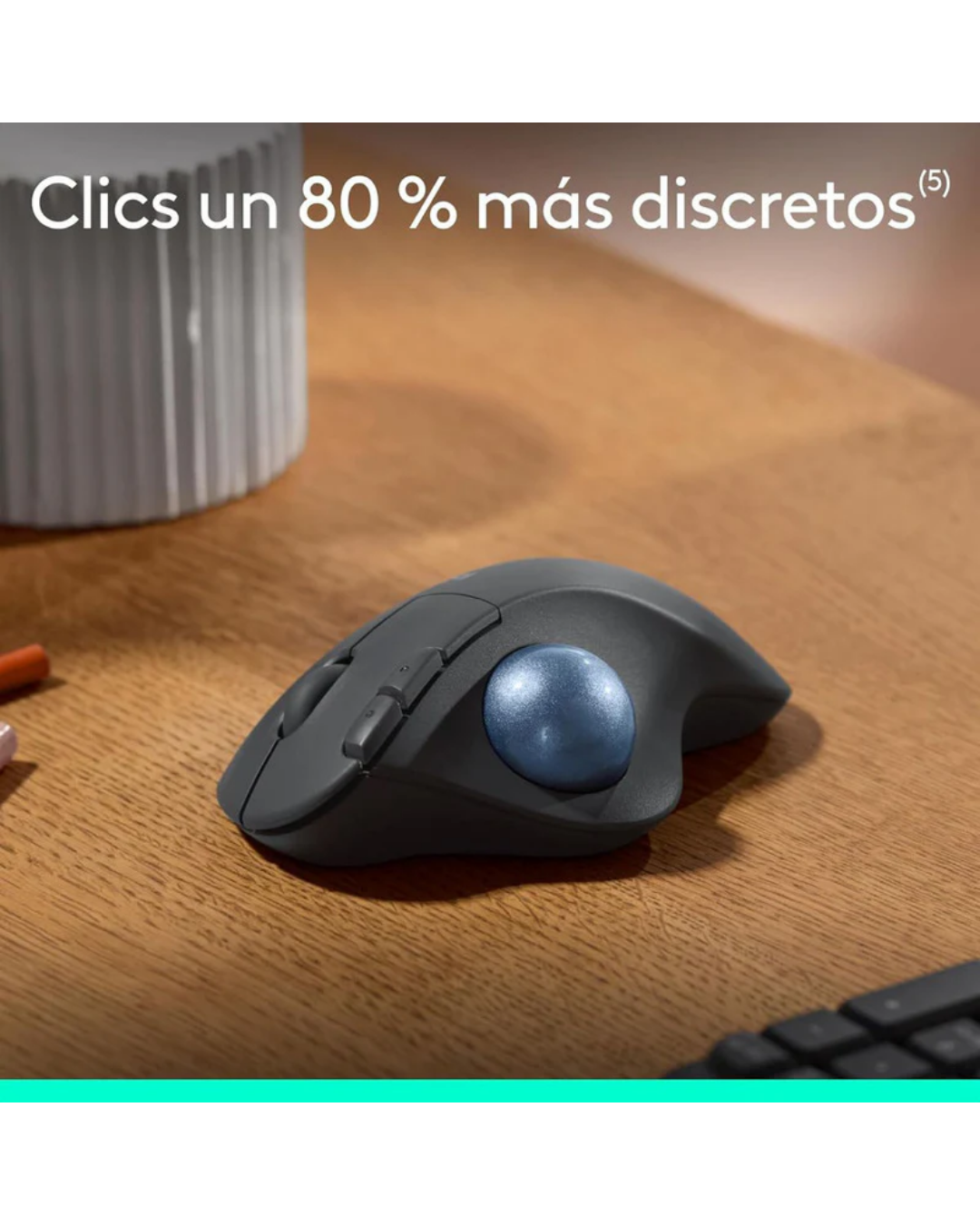 Mouse Logitech M575S Trackball Inalámbrico Bluetooth USB Ergonómico