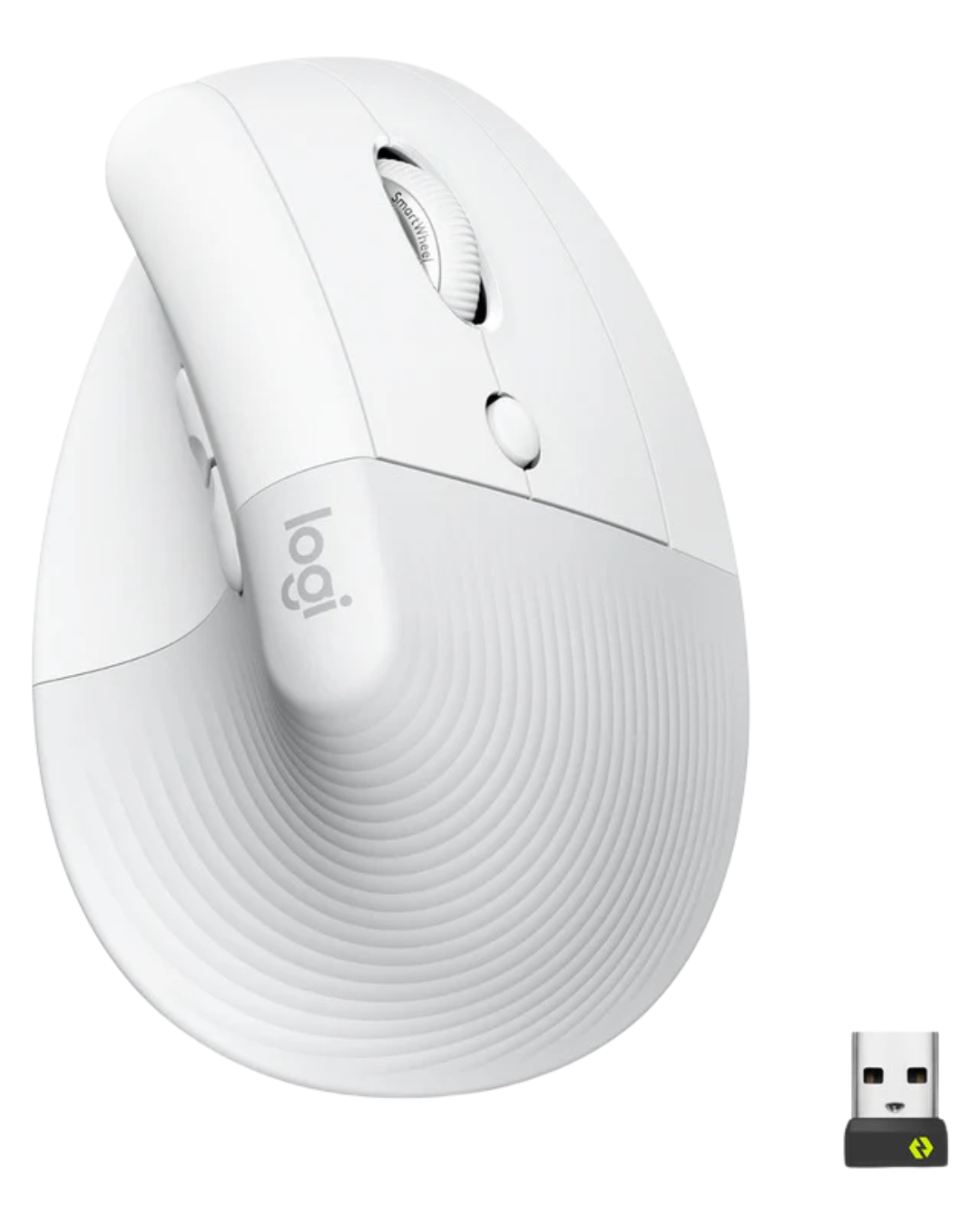 Mouse Logitech Lift Vertical Ergonómico Inalámbrico Bluetooth White