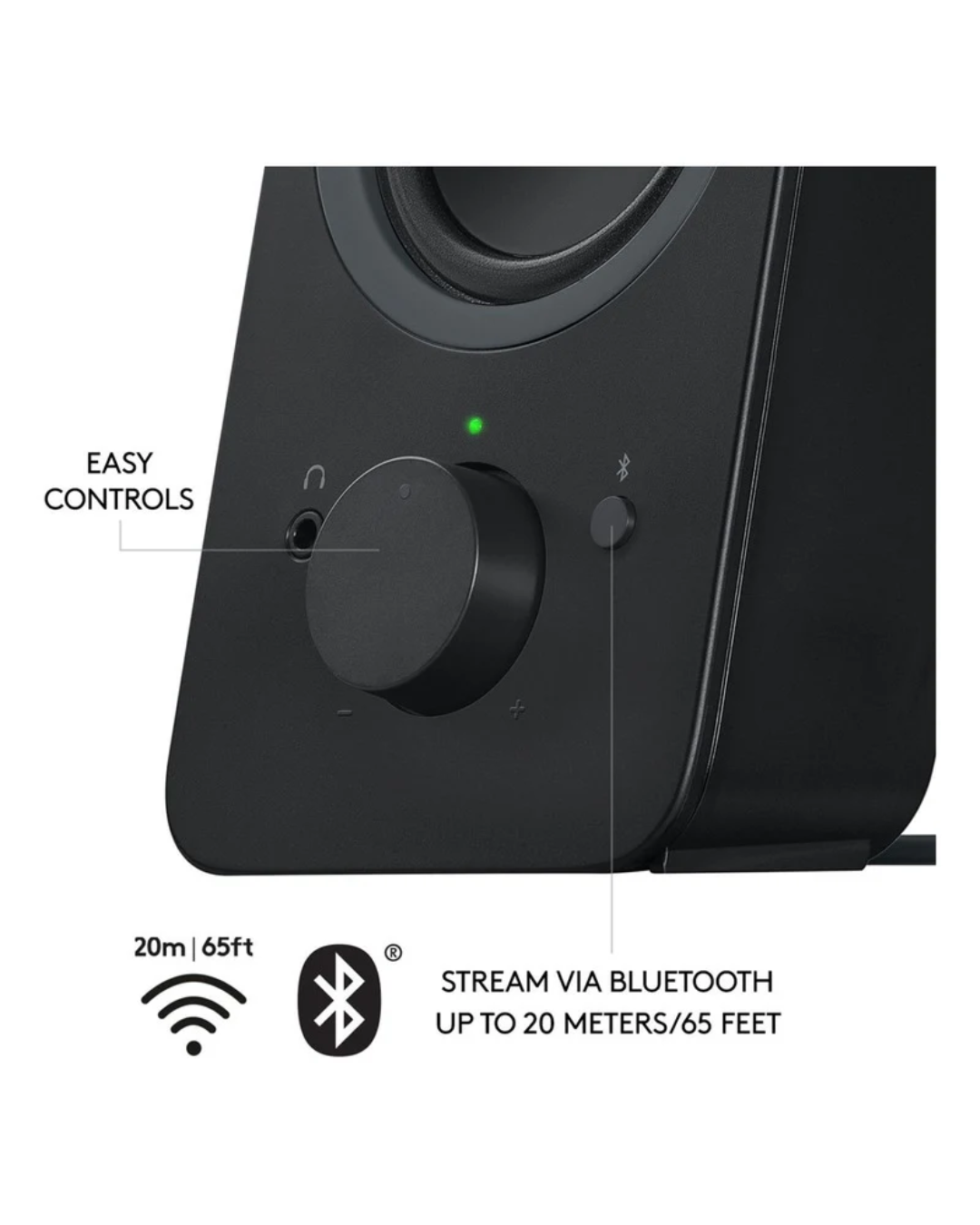 Parlantes Logitech Z207 Bluetooth 10W RMS USB 3.5mm Negro