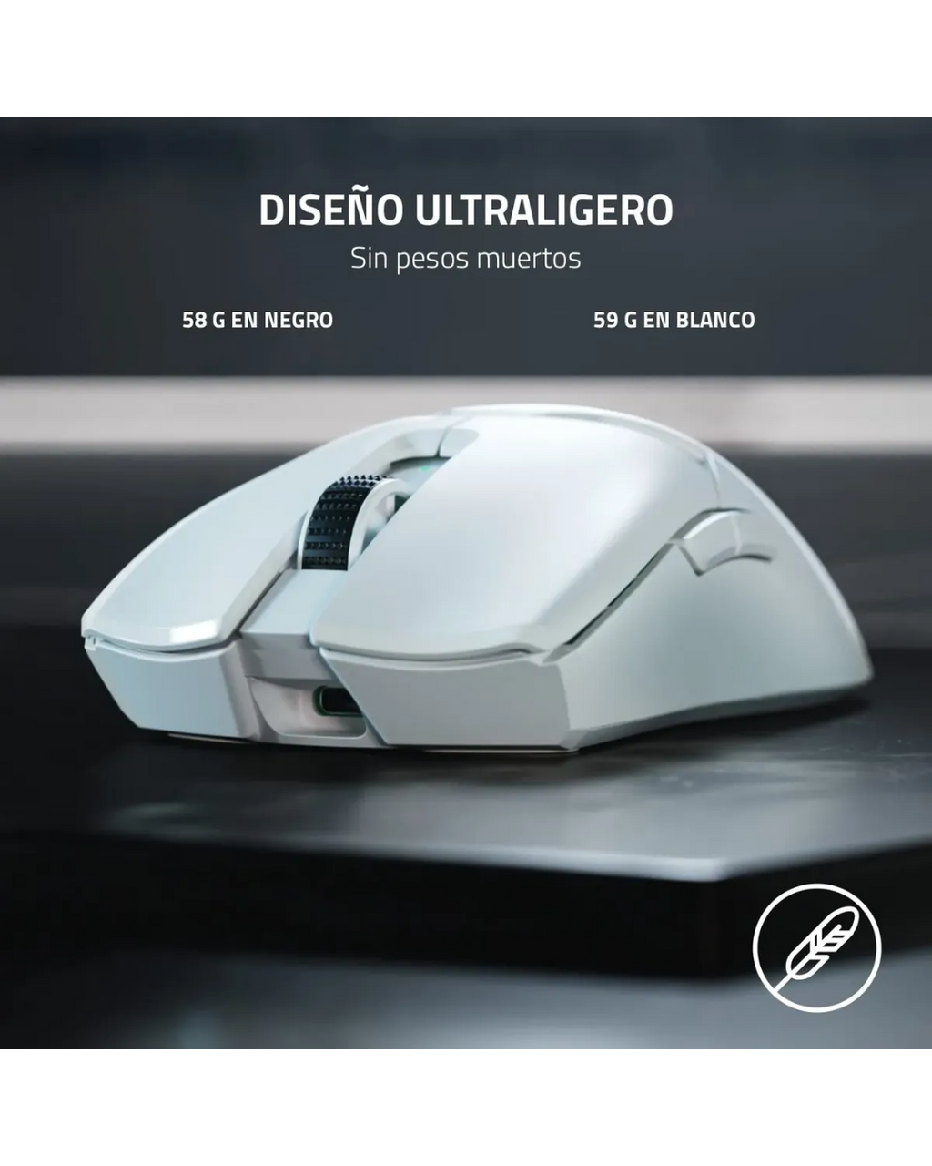 Razer Viper V2 Pro Wireless Esports Gaming Mouse Blanco – 30K DPI Sensor Focus Pro