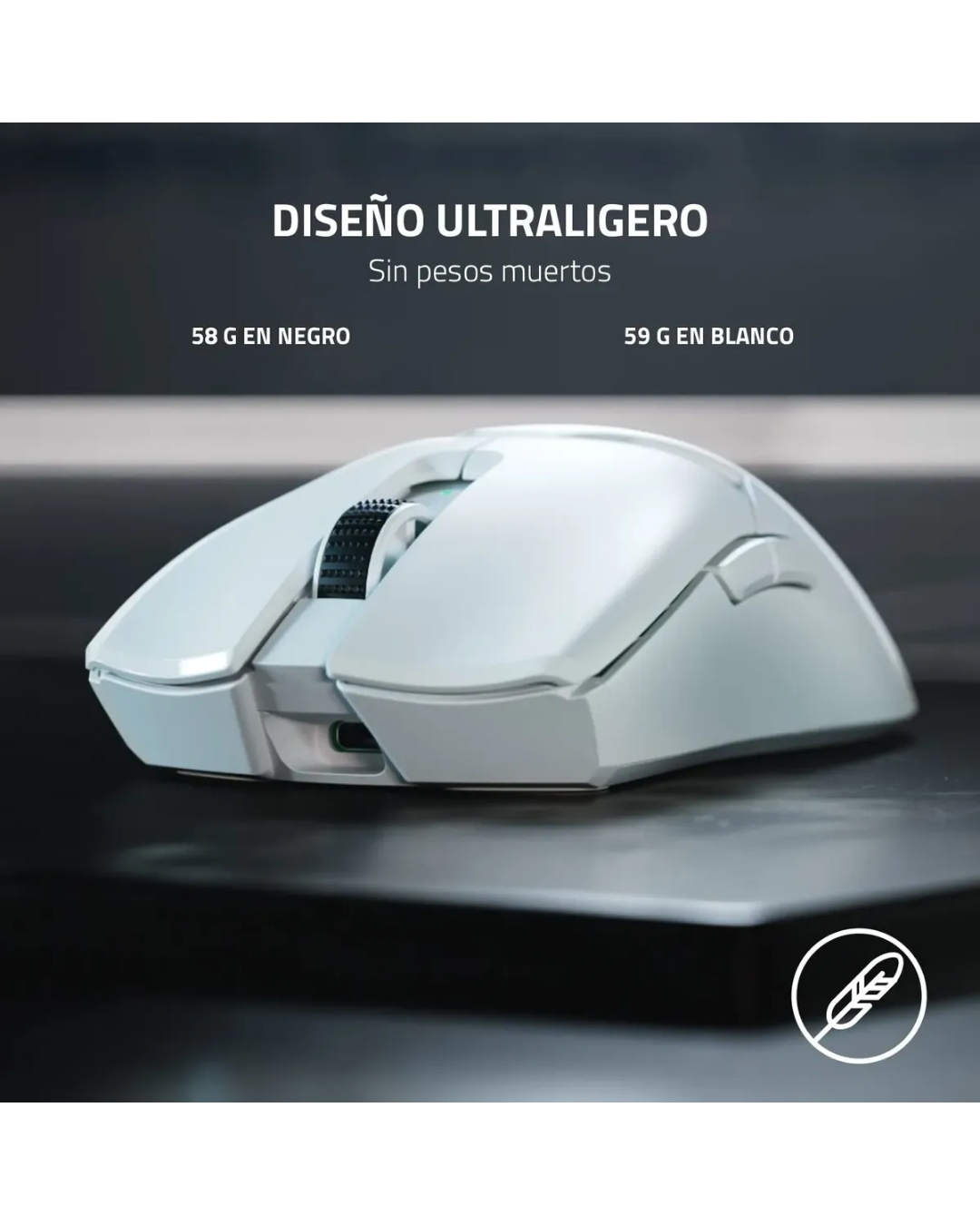 Razer Viper V2 Pro Wireless Esports Gaming Mouse Blanco – 30K DPI Sensor Focus Pro
