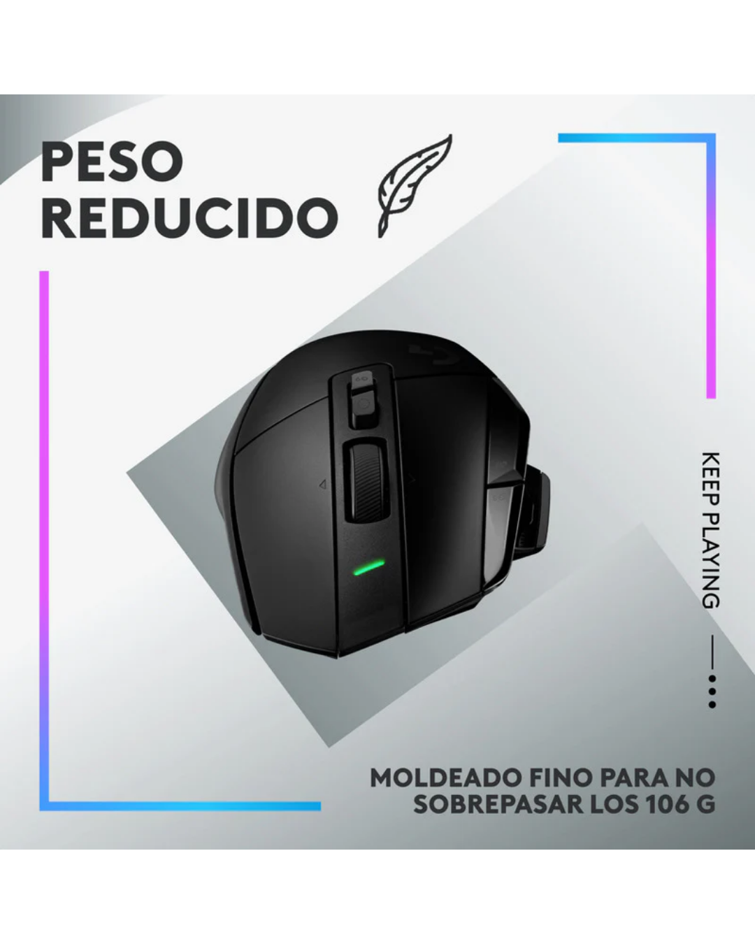 Mouse Gamer Logitech G502 X LIGHTFORCE Alto Rendimiento RGB Negro