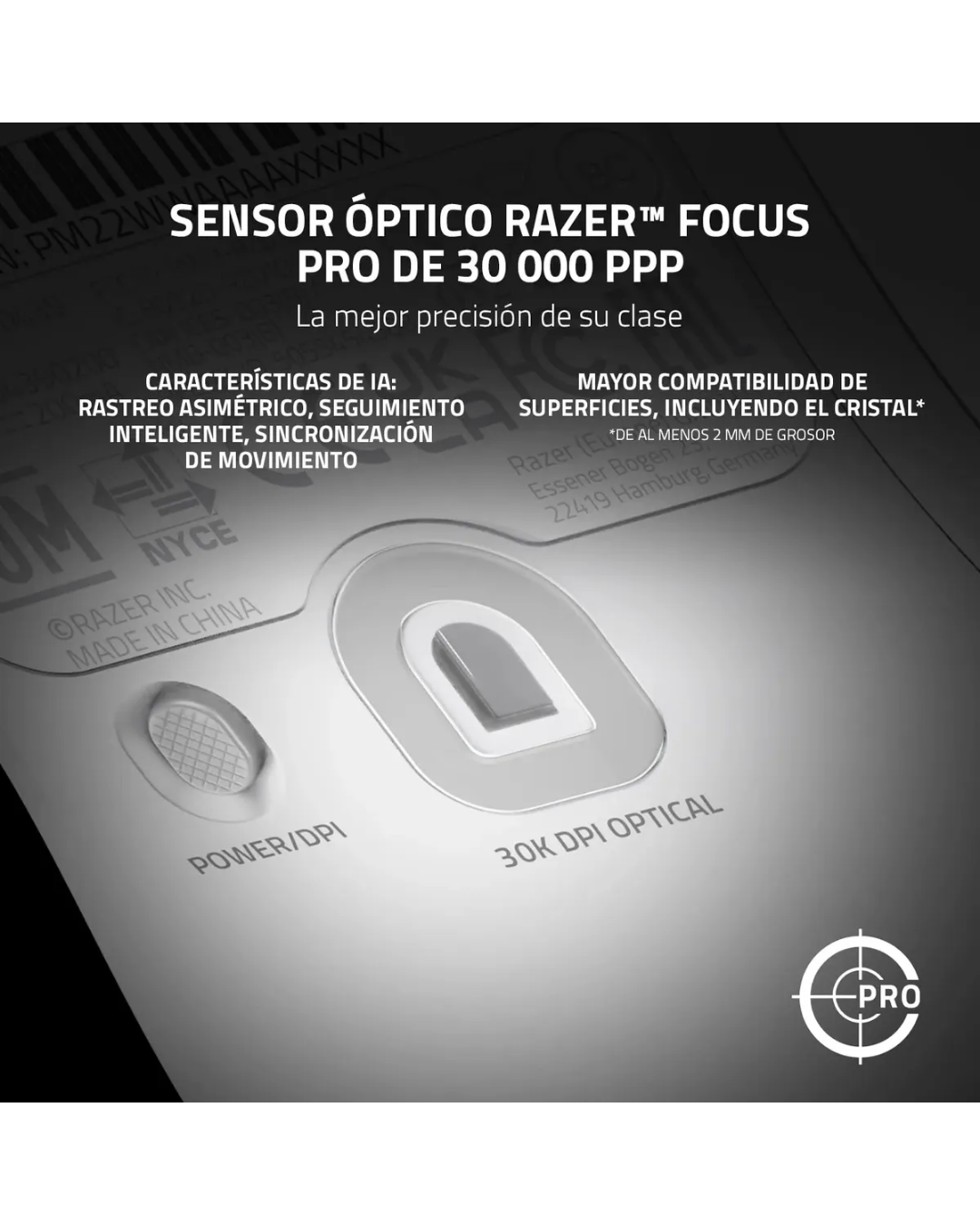Razer Viper V2 Pro Wireless Esports Gaming Mouse Blanco – 30K DPI Sensor Focus Pro