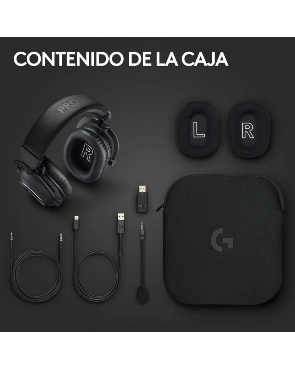 Audífonos Gamer Logitech G Pro X 2 LIGHTSPEED Inalámbricos Bluetooth Negro