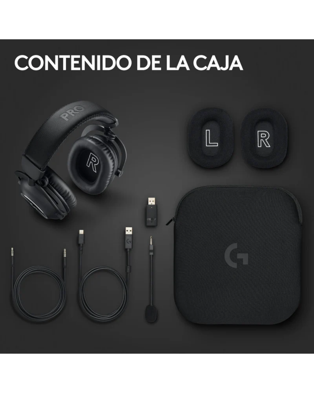 Audífonos Gamer Logitech G Pro X 2 LIGHTSPEED Inalámbricos Bluetooth Negro